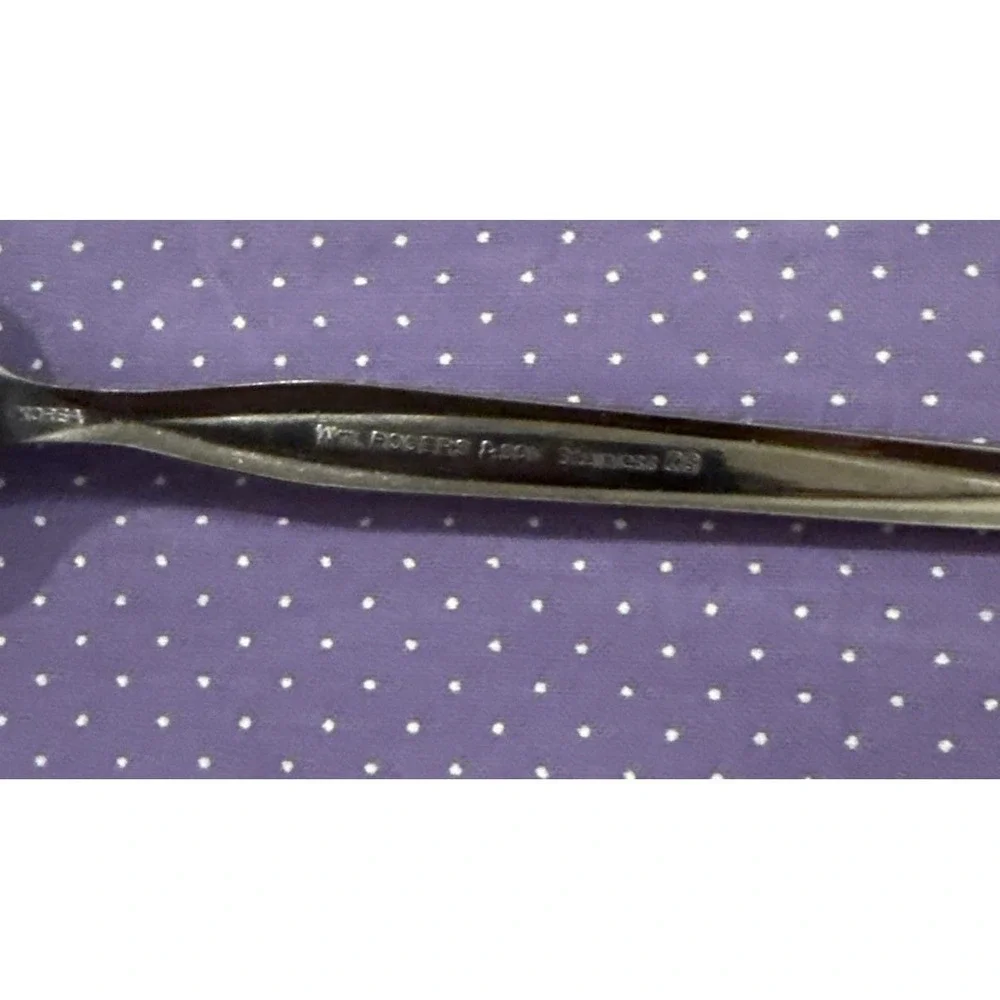 W.M. Rogers MFG. CO. Grapefruit Spoons Spoon Stainless USA Set Of 9‎